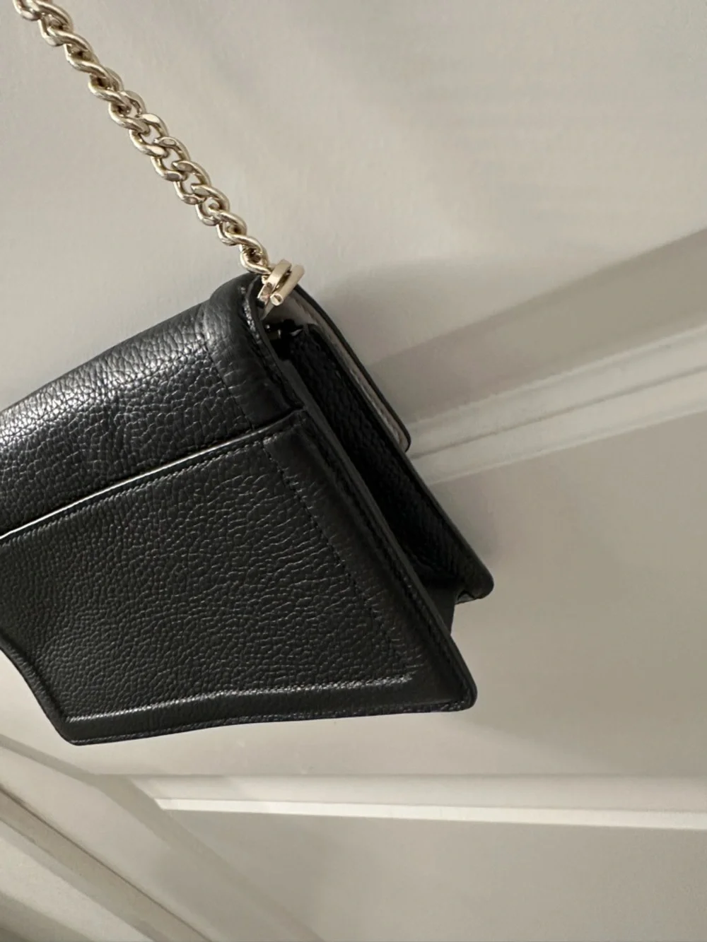 kate spade Black Pebbled Leather Crossbody with Knot‎ Detail
